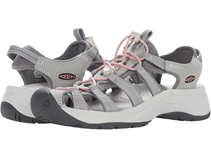 (取寄) キーン レディース アストリア ウェスト サンダル KEEN women Astoria West Sandal Gray/Coral