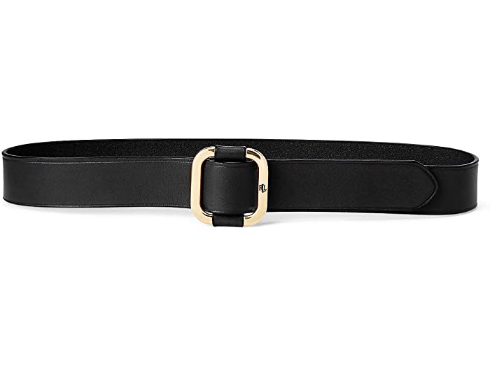 10259円 最適な材料 取寄 ローレン ラルフローレン レディース スライド バックル レザー ベルト LAUREN Ralph Lauren  women Slide Buckle Leather Belt Black