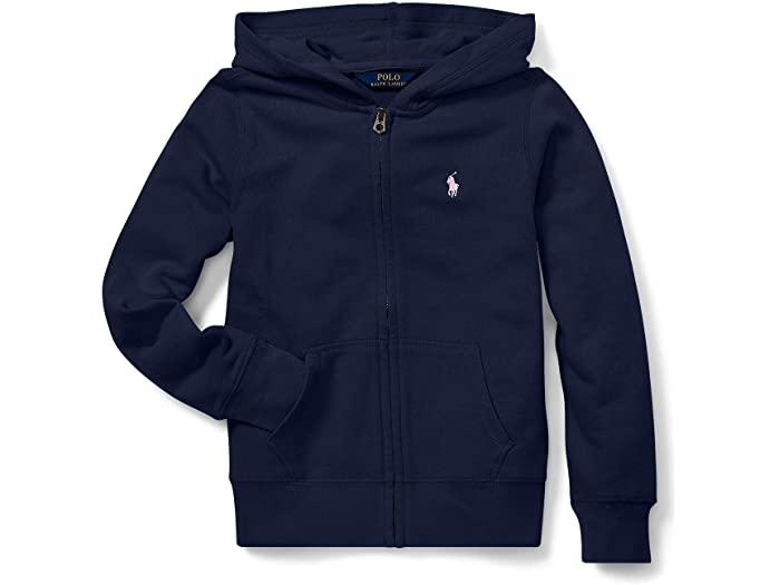 (取寄) ラルフローレン キッズ ガールズ フレンチ テリー フーディ (ビッグ キッズ) Polo Ralph Lauren Kids girls French Terry Hoodie (Big Kids) French Navy