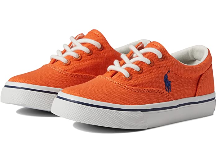 スニーカー 取寄 ラルフローレン キッズ ボーイズ キートン スニーカー リトル キッド Polo Ralph Lauren Kids Boys Keaton Sneaker Little Kid Orange Canvas Royal Player Pony スウィートラグ