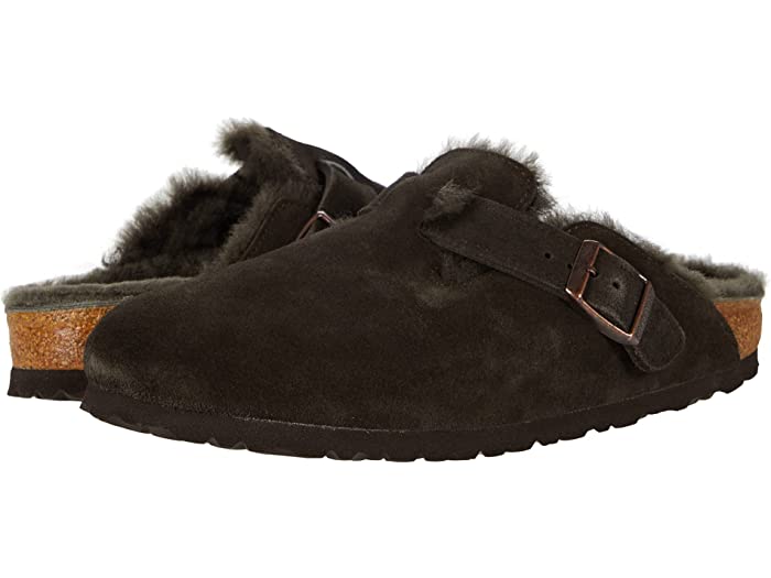 取寄 ビルケンシュトック ボストン シアリング Birkenstock Boston Shearling Mocha Suede 手数料安い