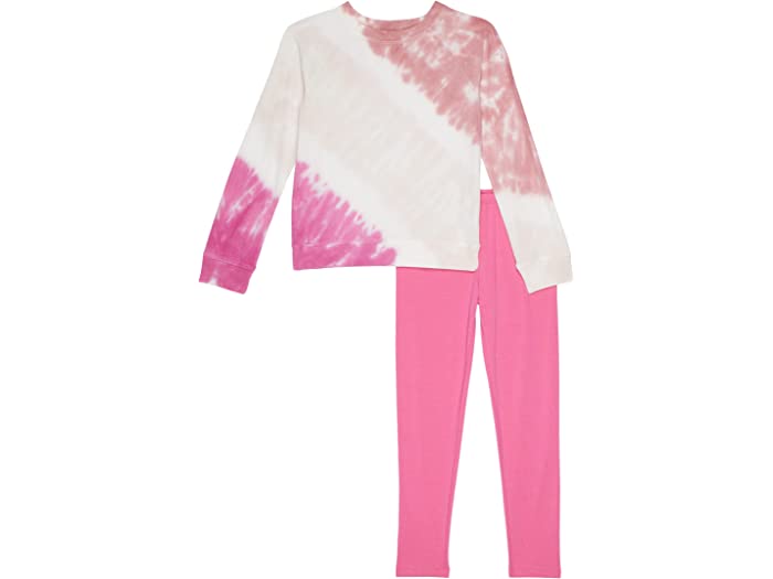 9431円 50%OFF 取寄 スプレンディッド リトル ガールズ Splendid Littles girls Sherpa Sweatshirt Leggings Set Toddler Little Kids Rosy Tie-Dye