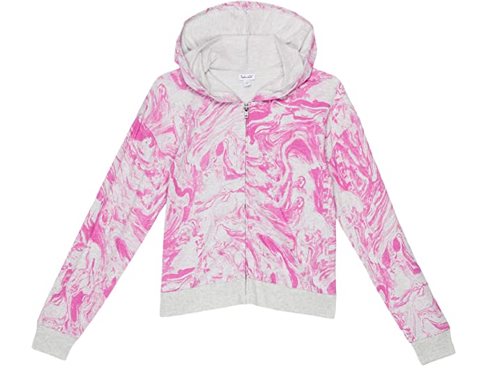 (取寄) スプレンディッド リトル ガールズ Splendid Littles girls Marble Hoodie Jacket (Big Kids) Malibu Pink Marble