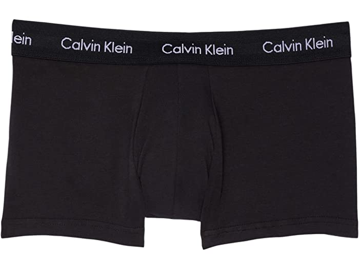 取寄 カルバンクライン アンダーウェア メンズ Calvin Klein Underwear Men Cotton Stretch Low Rise Trunks 3 Pack Black 人気ブランドの