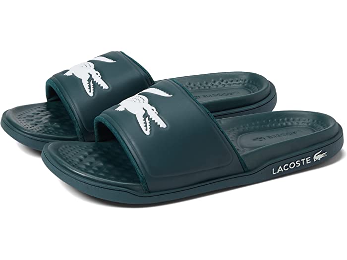 高品質 取寄 ラコステ メンズ Lacoste Men Croco Dualiste 0922 1 Cma Slide Dark Green