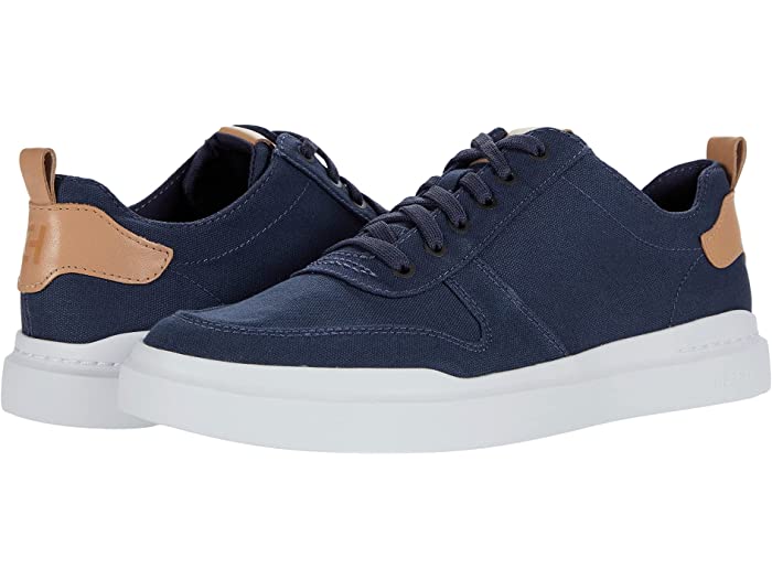 (取寄) コールハーン メンズ グランドプロ ラリー キャンバス コート スニーカー Cole Haan men GrandPro Rally Canvas Court Sneaker Vintage Indigo Canvas/Natural