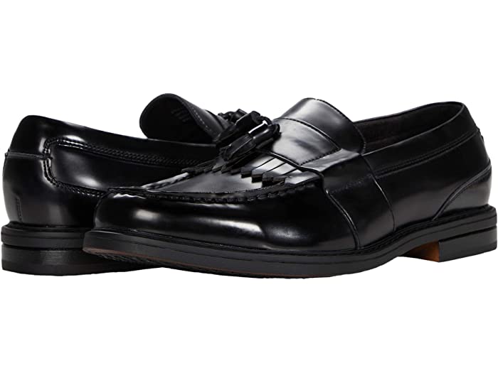 (取寄) ナン ブッシュ メンズ キートン モック トゥ キルティー タッセル ローファー Nunn Bush men Keaton Moc Toe Kiltie Tassel Loafer Black Polished