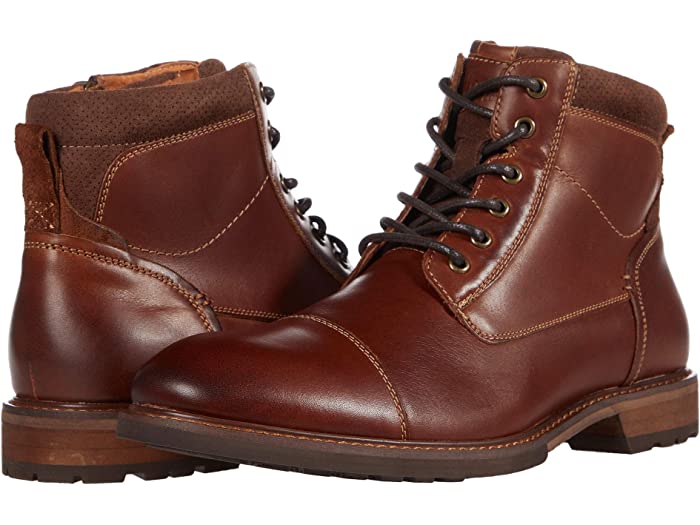 (取寄) フローシャイム メンズ ロッジ キャップ トゥ レースアップ ブート Florsheim men Lodge Cap Toe Lace-Up Boot Chestnut Smooth