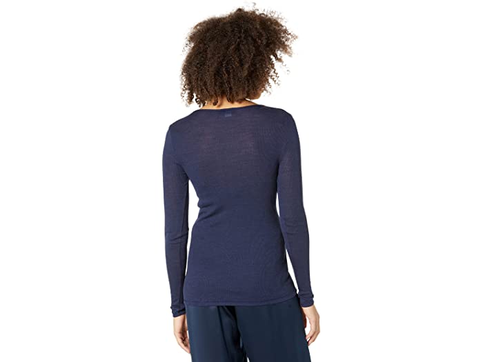 (取寄)ハンロウールンレースロングスリーブシャツHanroWoolenLaceLongSleeveShirtIntenseBlue