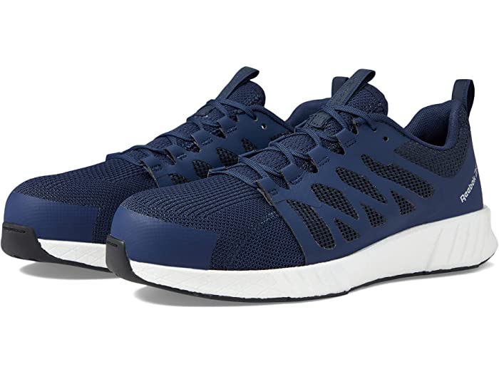 (取寄) リーボック ワーク メンズ フュージョン フレックスウィーブ ワーク エー コンプ トゥ Reebok Work men Fusion Flexweave Work EH Comp Toe Navy