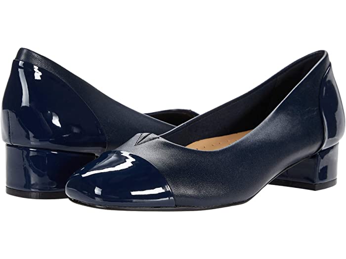 (取寄) トロッターズ レディース デイジー Trotters women Daisy Navy Leather/Patent Leather