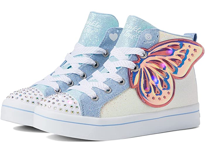 (取寄) スケッチャーズ キッズ トゥインクル トゥ-ライズ 2.0 314435L (リトル キッズ) SKECHERS KIDS Twinkle Toe-Lites 2.0 314435L (Little Kid) White/Light Blue