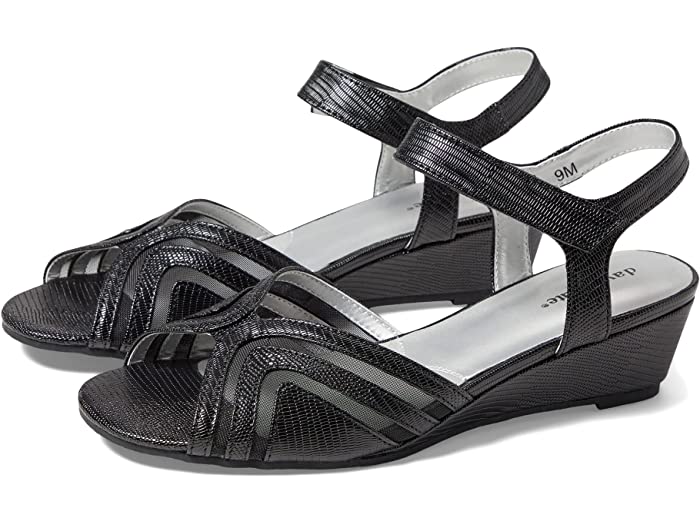 (取寄) デビッドテイト レディース アドマイヤー David Tate women Admire Black Lizard Print