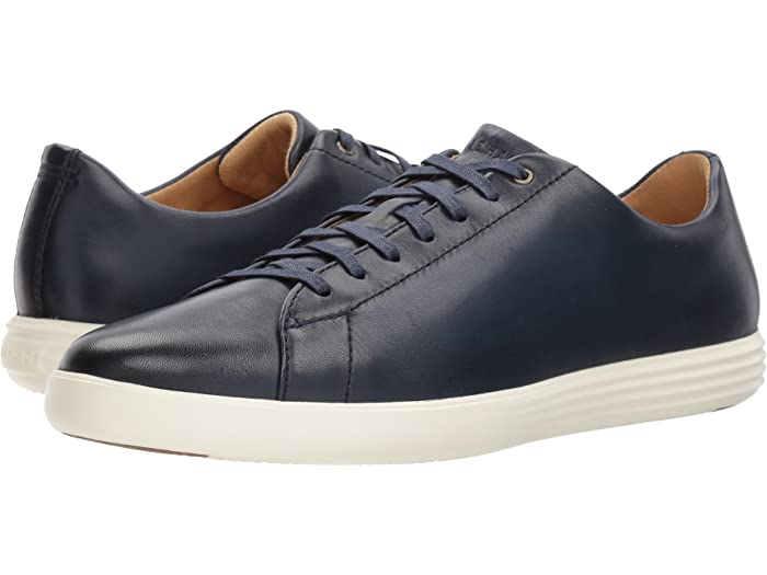 (取寄) コールハーン メンズ グランド クロスコート リ Cole Haan men Grand Crosscourt II Navy Leather Burnish