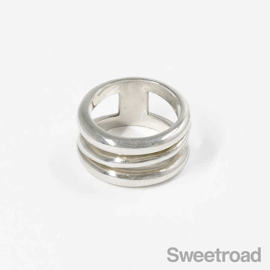 ティファニー　ダイアゴナル　リング　925 9号　ユニセックス 1990s】TIFFANY&Co. ティファニー ダイアゴナル リング