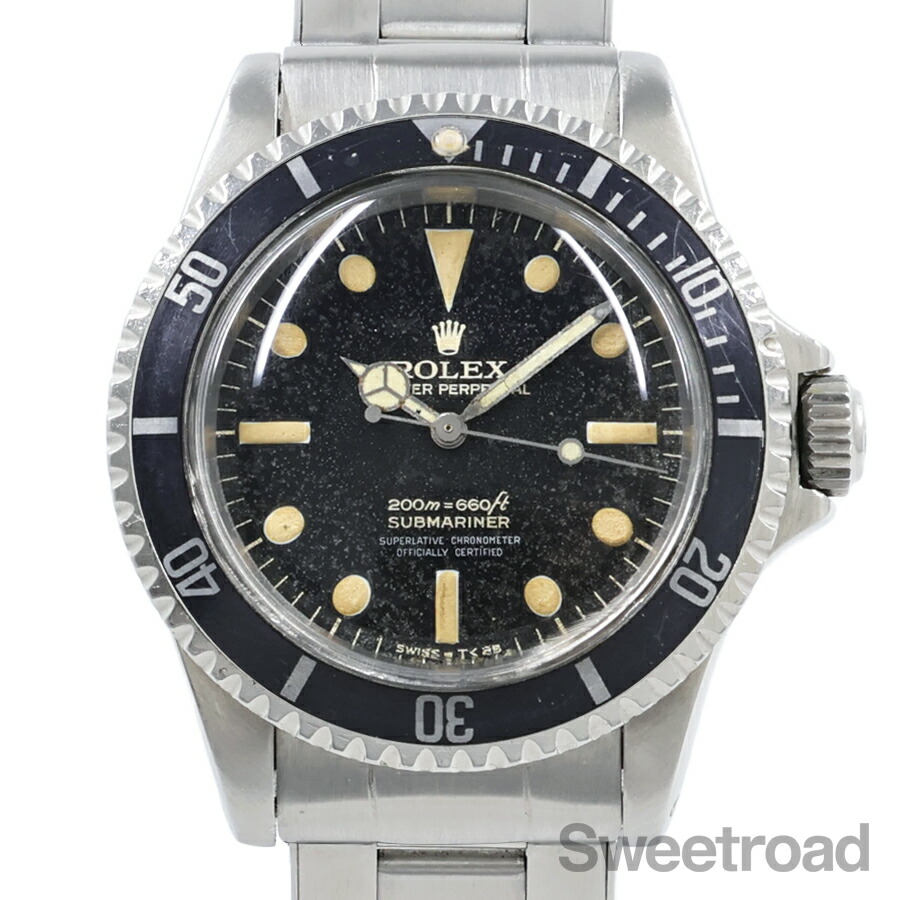 楽天市場】ロレックス ROLEX サブマリーナー 6536 ブラック文字盤 中古