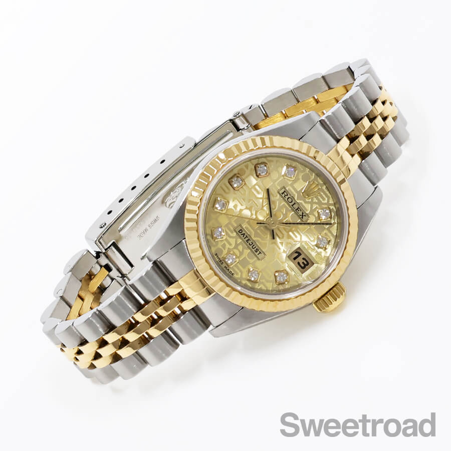 純正！ ROLEX ジュビリーブレス デイトジャスト36 YG/SS C3706 ロレックス デイトジャスト36 1972年製 Ref.1603 ワイドボーイ