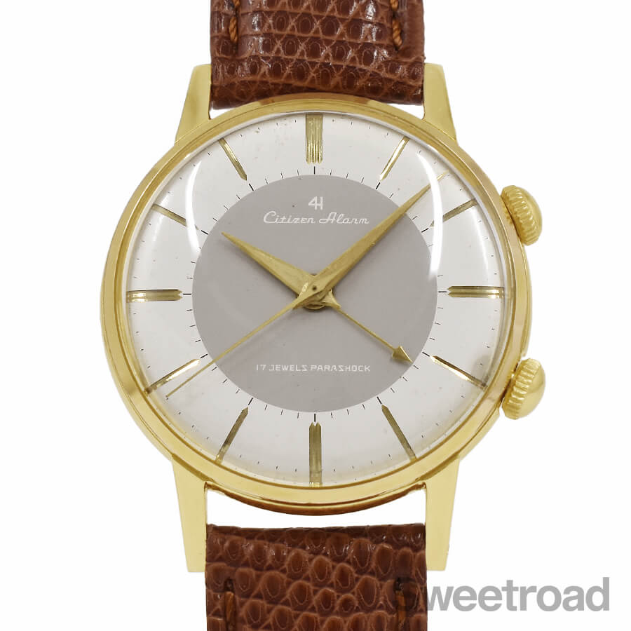楽天市場】シチズン シチズン アラーム 4H 手巻き 金メッキ【送料無料