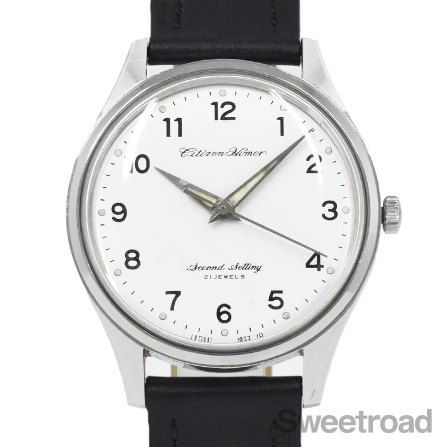 楽天市場】シチズン ホーマー 鉄道時計 水色文字盤 東南鉄 164