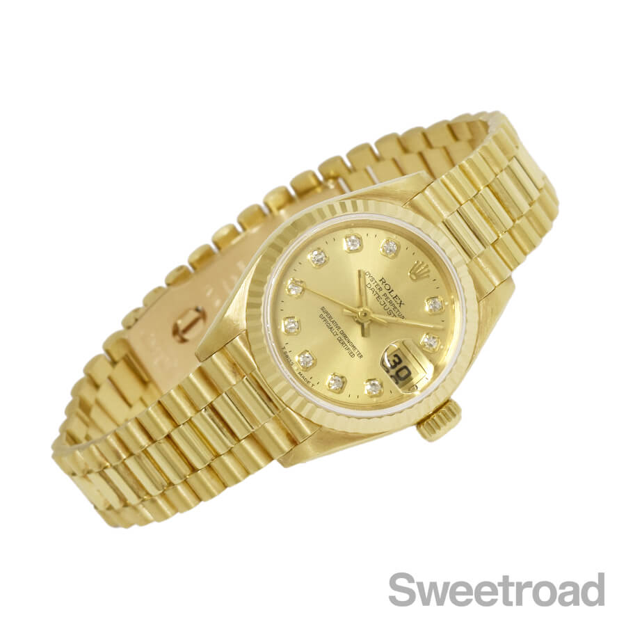 楽天市場】ロレックス デイトジャスト Ref.69179G ホワイトゴールド