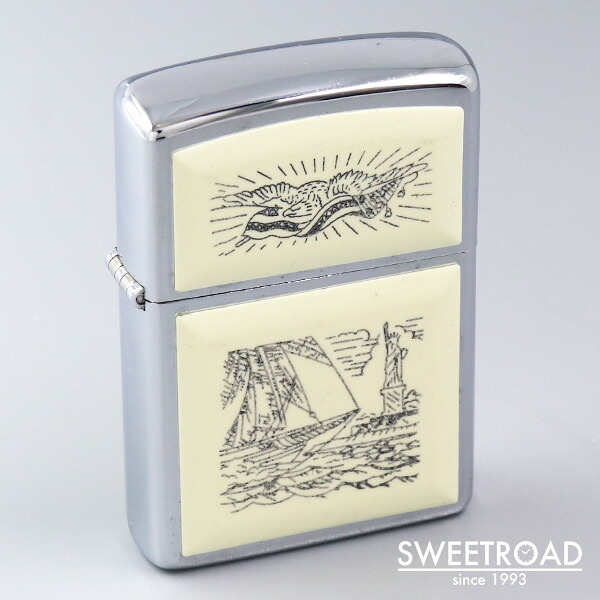 川崎店【ZIPPO／ジッポー】未使用品／Scrimsow／スクリムショー／白頭鷲／自由の女神／1993年製／w-25598