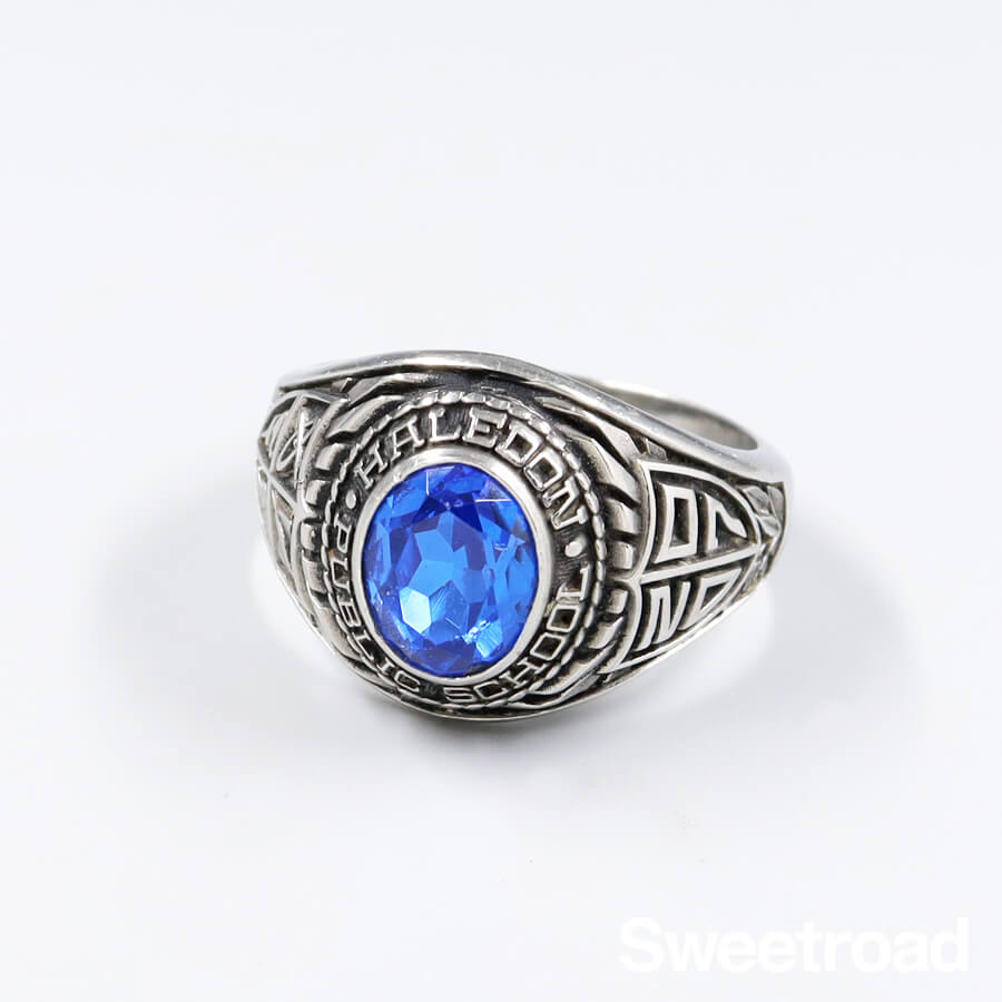 楽天市場】【カレッジリング】24号／メリル高校／1988年製／w-29077gnz