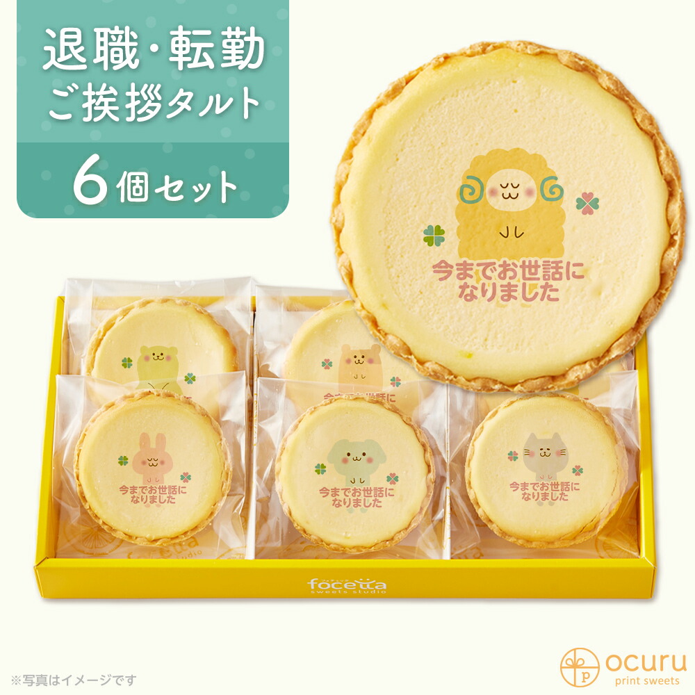 人気のファッションブランド お中元 暑中お見舞い スイーツ 22 チーズタルト チーズケーキ タルトフロマージュ 6個 箱入り イラスト プリント メッセージ 転勤 退職 お菓子 どうぶつたちのお礼メッセージ お礼 チーズ プチギフト お取り寄せスイーツ 通販 贈り物 人気