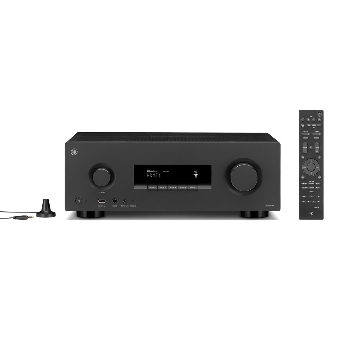 ヤマハ AVレシーバー RX300A 5.2ch 8K/60Hz 4K/120Hz Dolby Vision HDR10+対応 Dolby Atmos ブラック｜スイートミューズ