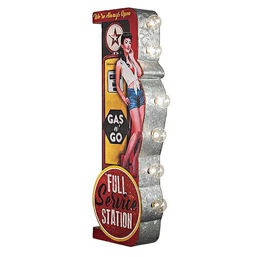 オフ ザ ウォール LED サイン FULL SERVICE STATION CA306374|Sweetwater american mart