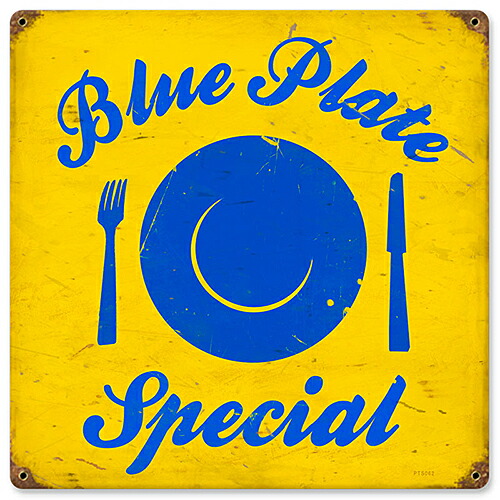スティール サイン （スチール サイン） Blue Plate PTS-062