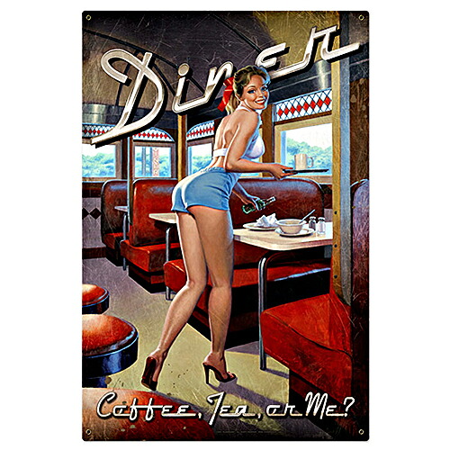 スティール サイン （スチール サイン） Greg Hildebrandt Diner HB-027｜Sweetwater american mart