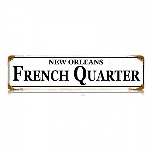【楽天市場】スティール サイン （スチール サイン） French Quarter V231：Sweetwater american mart