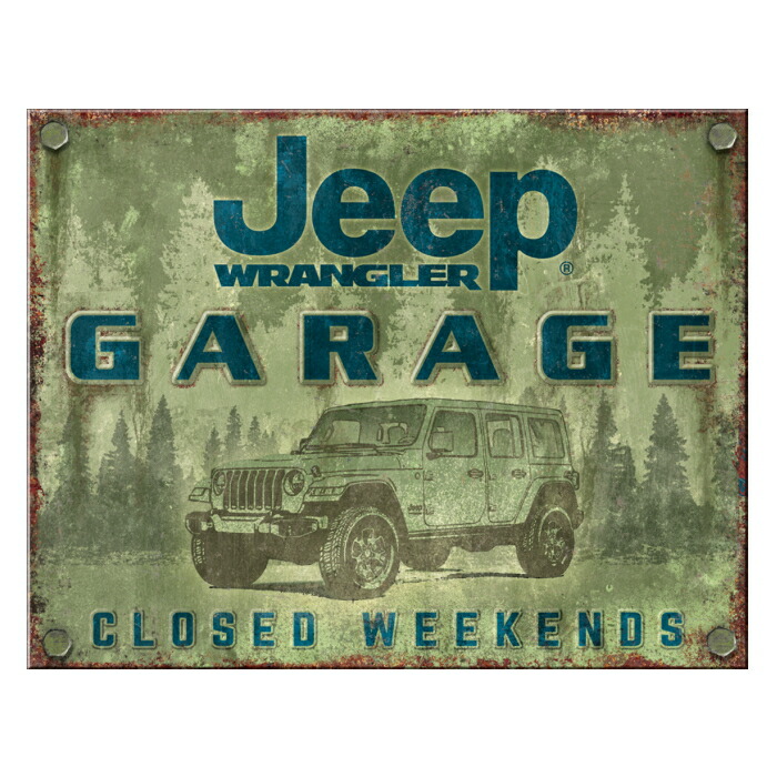 楽天市場】Jeep ジープ ブリキ看板 