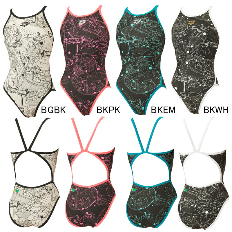 【30%OFF】アリーナ(ARENA) Birth of Water 女性用 練習用水着 タフスーツウイメンズトレーニングワンピース(オープンバック) AS5FWM07L