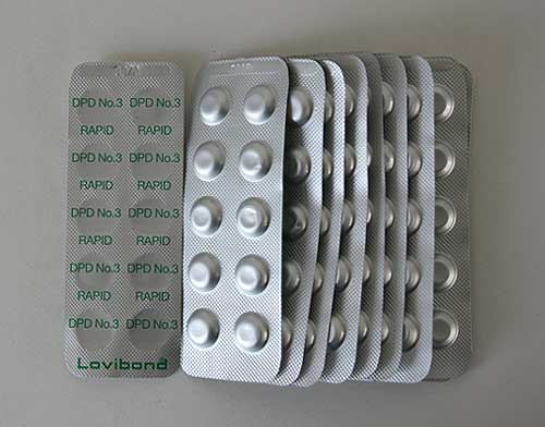 ロビボンド(Lovibond)DPD No.3(Rapid)錠剤 (結合・全塩素用)250錠箱 LB-DPD3