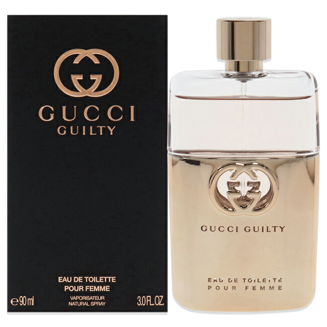 【置き目品】【貨物輸送無料】エントリーで尖んがり5倍 Gucci Guilty Pour Femme by Gucci for Women - 3 薬局衡オンス EDT Spray