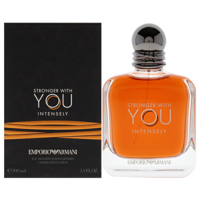 【正規品】【送料無料】Stronger With You Intensely by Giorgio Armani for Men - 3.4 oz EDP Spray