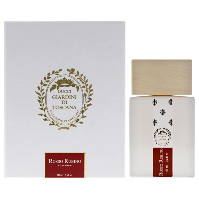 【正規品】【送料無料】Rosso Rubino by Giardini Di Toscana for Unisex - 3.4 oz EDP Spray