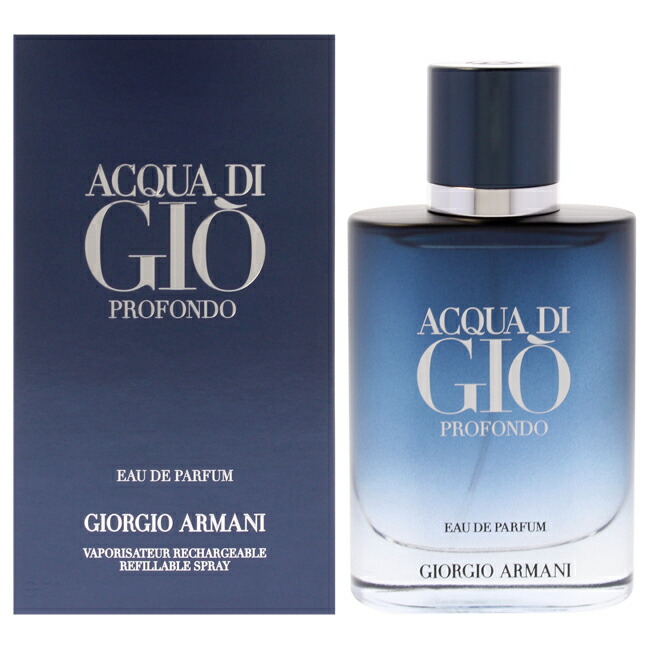 【置き目品】【貨物輸送無料】エントリーで尖んがり5倍 Acqua Di Gio Profondo by Giorgio Armani for Men - 1.6 薬局衡オンス 電子データ処理 Spray