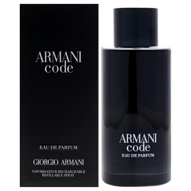 【正規品】【送料無料】Armani Code by Giorgio Armani for Men - 4.2 oz EDP Spray (Refillable)