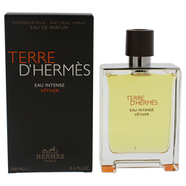 【置き目品】【貨物輸送無料】エントリーで尖んがり5倍 Terre DHermes Eau Intense Vetiver by Hermes for Men - 3.3 薬局衡オンス 電子データ処理 Spray