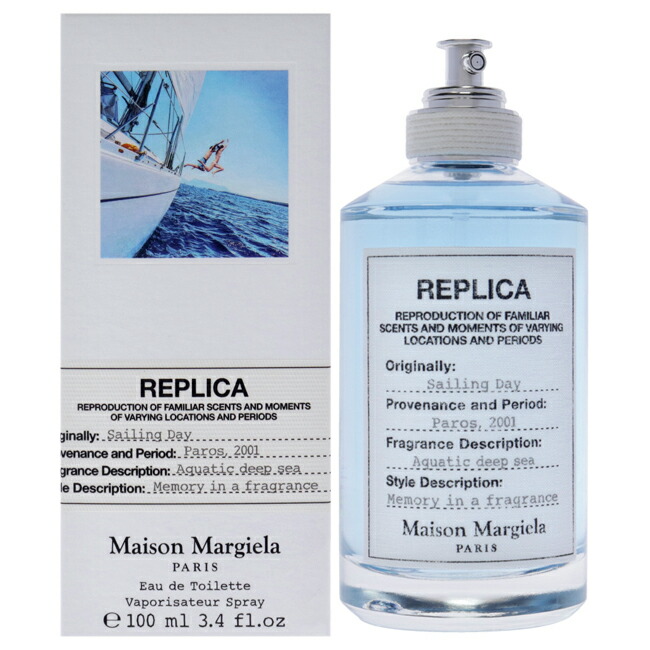 【置き目品】【貨物輸送無料】Replica Sailing Day by Maison Margiela for Unisex - 3.4 薬局衡オンス EDT Spray