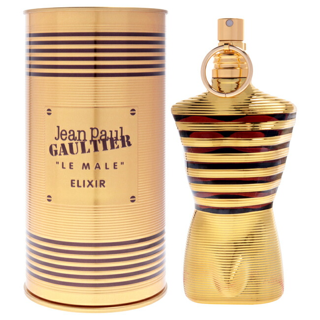 【置き目品】【貨物輸送無料】エントリーで尖んがり5倍 Le Male Elixir by Jean Paul Gaultier for Men - 4.2 薬局衡オンス Parfum Spray
