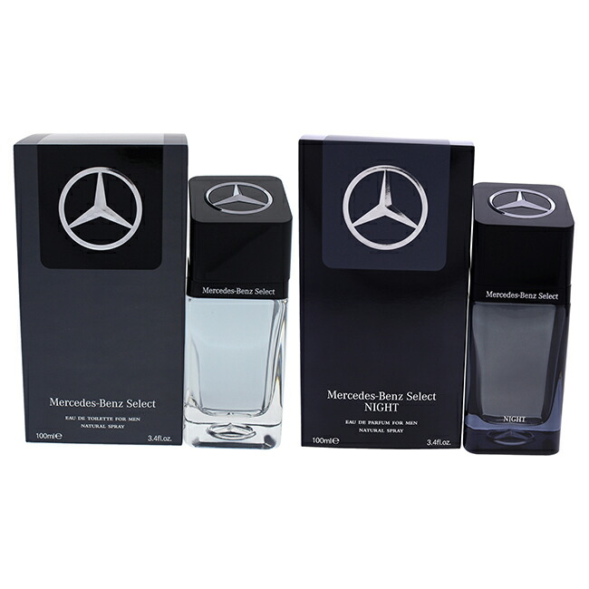 【正規品】【送料無料】Mercedes-Benz Select and Select Night Kit by Mercedes-Benz for Men - 2 Pc Kit 3.4oz EDT Spray, 3.4oz EDP Spray