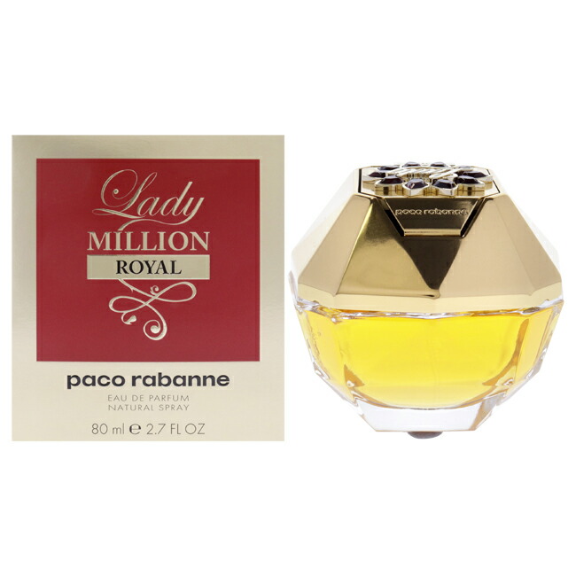 【置き目品】【貨物輸送無料】エントリーで尖んがり5倍 Lady Million Royal by Paco Rabanne for Women - 2.7 薬局衡オンス 電子データ処理 Spray