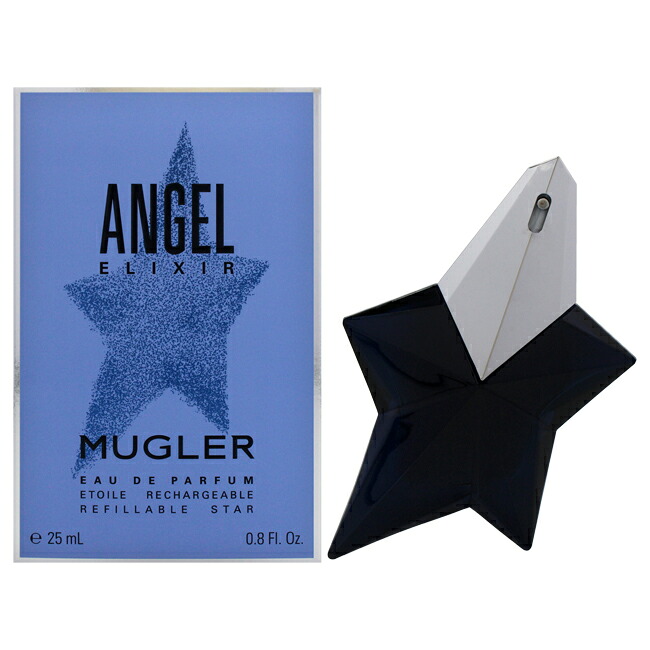 【正規品】【送料無料】Angel Elixir by Thierry Mugler for Women - 0.8 oz EDP Spray (Refillable)