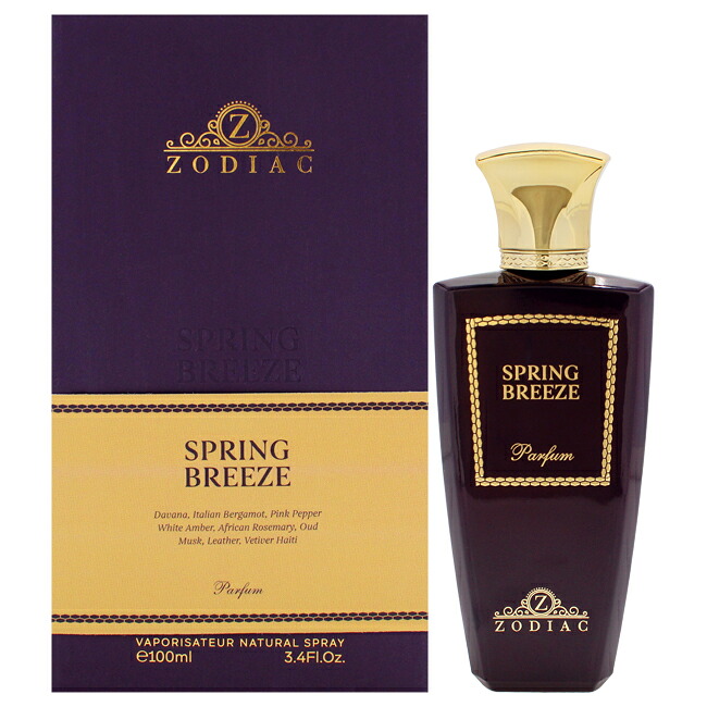 【正規品】【送料無料】Spring Breeze by Zodiac for Men - 3.4 oz Parfum Spray