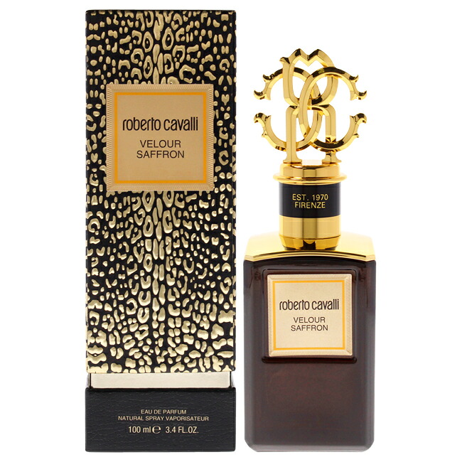 【正規品】【送料無料】Gold Collection - Velour Saffron by Roberto Cavalli for Men - 3.4 oz EDP Spray