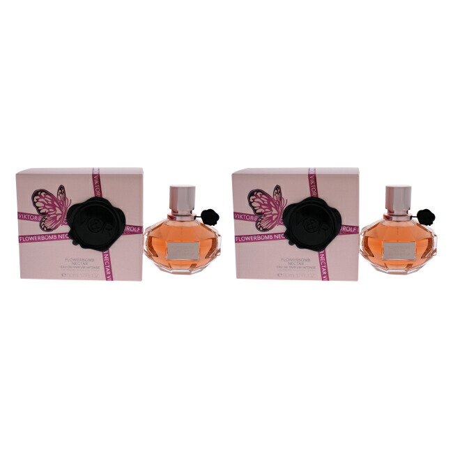 【正規品】【送料無料】Flower Bomb Nectar Intense by Viktor and Rolf for Women - 1.7 oz EDP Spray - Pack of 2