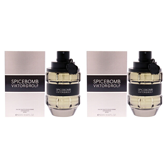 【正規品】【送料無料】Spicebomb by Viktor and Rolf for Men - 3.04 oz EDT Spray - Pack of 2